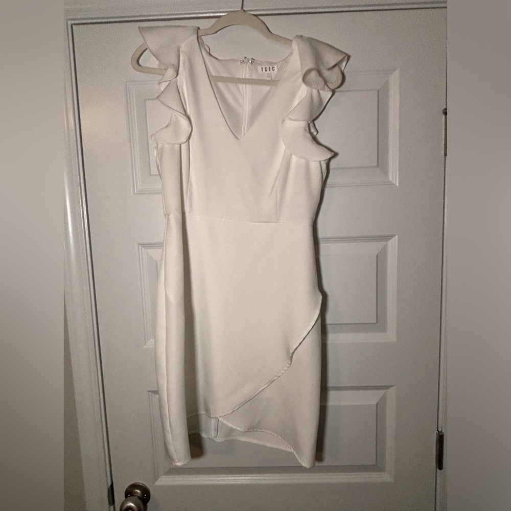 white semi-formal dress size L